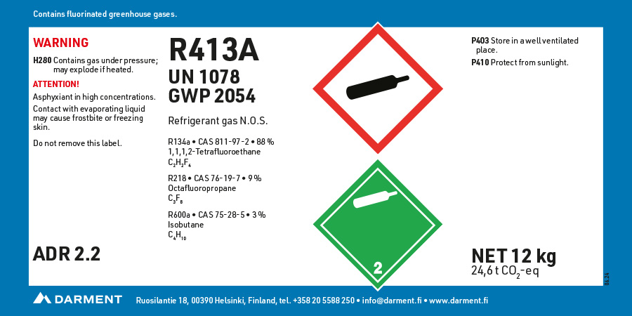 R413A bombola